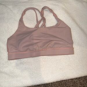 Lululemon Energy Bra in a dusty pink or "Pink Mist" color size 8